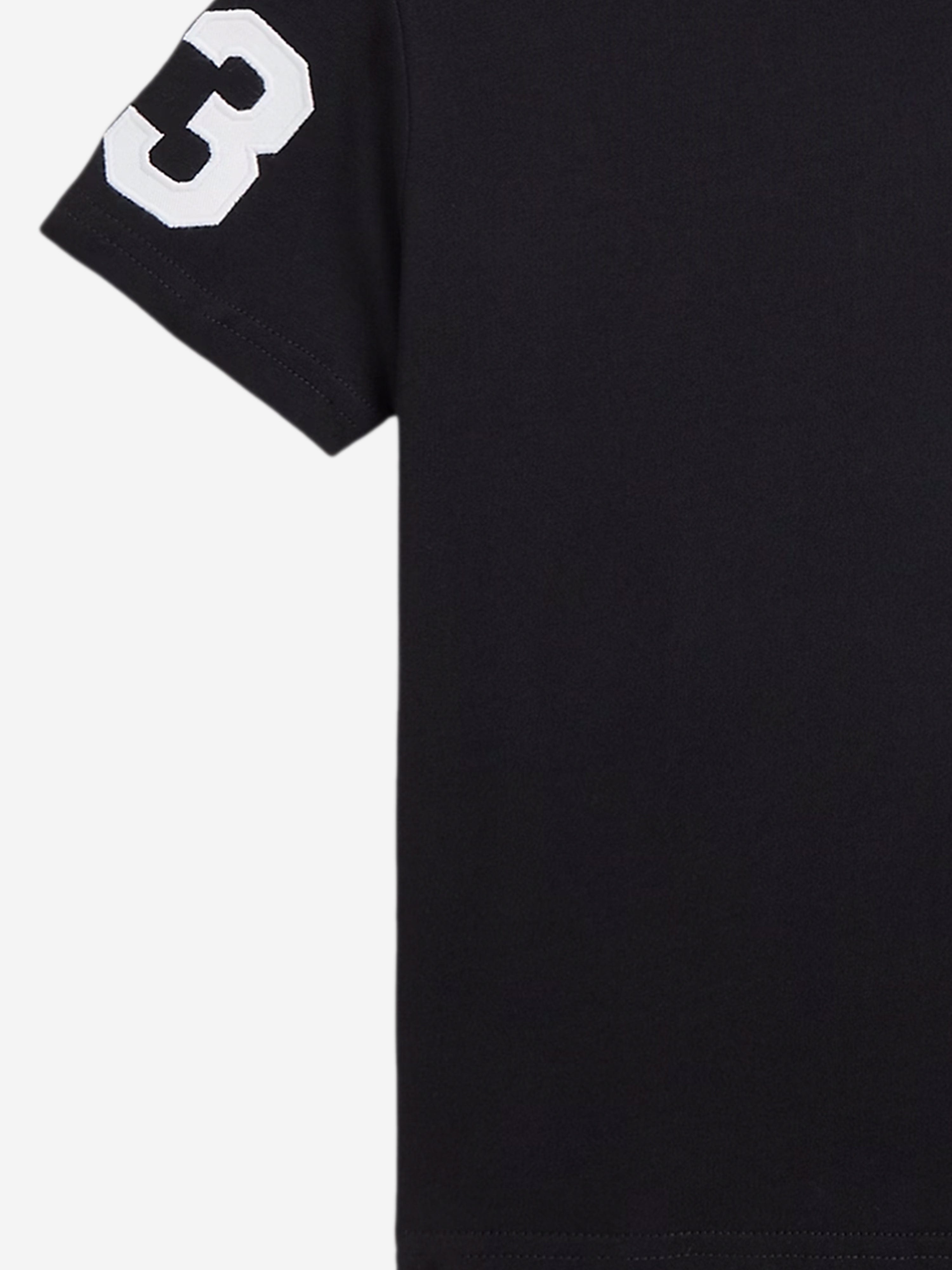 Ralph Lauren Logo Boys Black T-Shirt